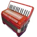Baile Acordion 30keys 32 bass With Hard Case and Straps Full Set Accordion Instrument Beginner Accordion Professional Accordion Accordian Gifts For Adults Students 30 Piano Keys 32 Bass Button Accordion Instrument (Red). 