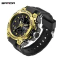 【Miga Plaza】 Men Watch  Luxury Sports Sports Electronic Watch LED Multifunction Watch Luxury Chronograph Fashion Outdoor Military Waterproof Men's Watch. 
