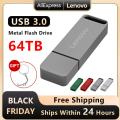 Lenovo 32TB 16TB USB Flash Drives USB 3.0 Metal Pen Drive 8TB OTG High Speed Pendrive 64TB Portable Ssd 4tb Usb Memories For PC. 