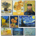 Famous Artist Vincent Van Gogh Sunflowers Starry Night Impressionist Retro Poster Canvas Paintings Wall Art Pictures Home Decor. 