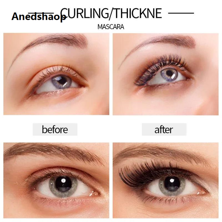 Anedshaop YANQINA Liquid Eyeliner Pencil+4D Waterproof Mascara Set Cosmetics Original Eye Liner Thick Curling Mascara Eyebrow Pencil Eyes Makeup