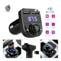 X8 Car FM Transmitter Dual USB Charger Transmitter Hands-free Bluetooth Car Kit Aux Modulator Car Audio MP3 Player. 
