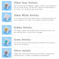 Switches for Mechanical 3Pin Clicky Silent Switch RGB SMD Gaming Mechan MX Switch. 