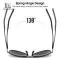 LouisWill Men Sunglasses Frog Mirror Classic Sunglasses Double Beam Frame UV400 Polarized Discoloration Sunglasses Eyewear Ultra Light Elastic Leg Anti Glare Glasses Outdoor Sports Driving Sunglasses. 
