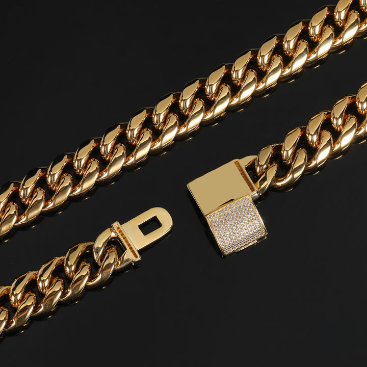 LibiPortable%20Miami%20Cuban%20Link%20Chain%2018K%20Gold%20Plated%2012mm%20Solid%20Stainless%20Steel%20Necklace%20with%20CZ%20Diamond%20Clasp%20Hip%20Hop%20Jewelry%20for%20Men%20Women%20-%20Image%204