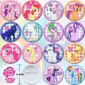 New My Little Pony Anime Peripherals Cartoon Rainbow Pony Badge Brooch Medal Children's Games Toys Gifts Clothing Accessories. 