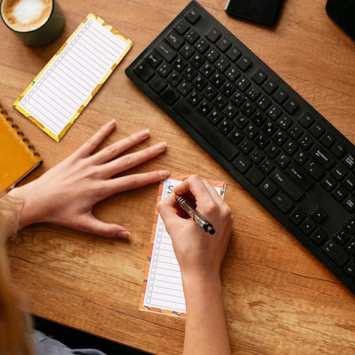 Fridge Magnetic fridge memo pad Practical Korean Magnetic Sticky planner  pad 50 sheets Candy office school for Home organization Office supplies School stationery Daily reminders Gift for students