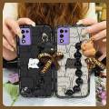 Simplicity Dirt-resistant Phone Case For ZTE Libero 5G iii/A202ZT Anti-knock Bear bracelet Back Cover protective case. 