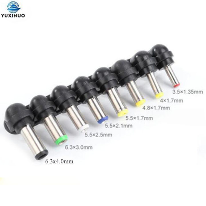 【41702198】8PCS/Set Universal 2Pin Detachable Laptop Charger Tip AC/DC ...