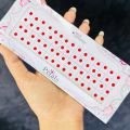 ESH RED color Simple Plain small Round Pottu Forehead, Kumkum Self-Adhesive Sticker Bindi card For Women. 