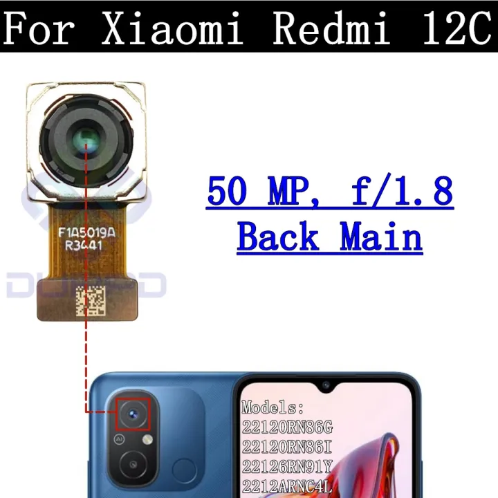 Rear%20Camera%20Flex%20Cable%20For%20Xiaomi%20Redmi%2012C%2022120RN86G%2022120RN86I%20Front%20Selfie%20Small%20Facing%20Main%20Back%20Camera%20Glass%20Lens%20-%20Image%205