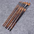 6 s/Set Paintibrush Oil Paint weasel hair Water Color Paint Brush Acrylics Drawing Brush Art Supplies paint brushes for artist. 