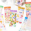 Washi Sticker Cute Decoration Cartoon Bow Rainbow Creative Ribbon Kawaii Stationary Flowers Series 1Pcs School Supplies Carnival(4). 