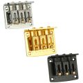 3 String Cigar Box Guitar Bridge, Electric Guitar Bridge Tailpiece Top Load Fixed Hardtail Saddle Cigar Box Guitar Parts 24BD. 