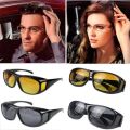 Sun Glasses Night Vision Glasses HD Vision Glasses Set, Driving Glasses Cycling Glasses - 2 Pieces. 