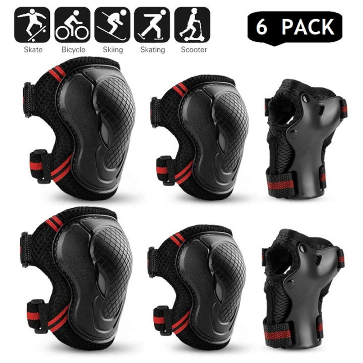 6pcs/set%20Skateboard%20Ice%20Roller%20Skating%20Protective%20Gear%20Elbow%20Pads%20Wrist%20Guard%20Cycling%20Riding%20Knee%20Protector%20For%20Kids%20Men%20Women%20-%20Image%207