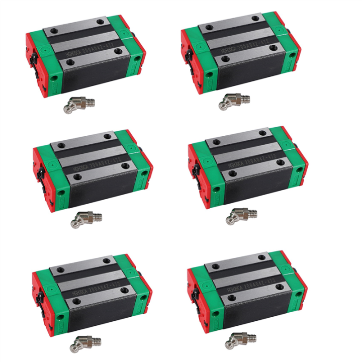 6X Steel HGH20CA 20mm Linear Rail Guide Block for CNC Machine Parts ...
