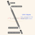 iFlashDeal Stylus Pens Touch Screen Drawing Pen Multi-function 3 in 1 Capacitive Pen High Precision Touch Smooth Feeling with Ultra Fine Tip for Mobile phone tablet. 