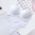 2 Pcs/Set Push up Bra set Large Size Women Lace Floral Embroidery Lace Women Underwear set Bra and Panties. 