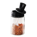 15 pcs Seasoning Bottle Glass Condiment Storage Containers Condiment Pot Spice jar with Spoon. 