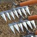 Weeding Rake Garden Weeding Tool for Farming Vegetable Plowing Tilling Soil. 