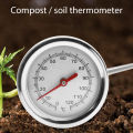 【WEJA】Garden Compost Temperature Monitor Probe Stainless Steel Soil Thermometer. 