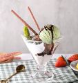 Glass Dessert Bowls Ice Cream Sundae Set Of 1 Fruit Cocktail Pudding Dishes Cup   Ice Cream Glass Bowl - 1Pcs. 