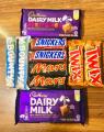 Chocolate Gift Collection Cadbury Dairy Milk Chocolate,Cadbury Dairy Milk Fruit and Nut,Snickers,Mars,Bounty,Twix x 10Pcs Combo Pack. 