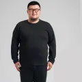 Cold-Proof Warm plus Size Fat People 300 Autumn Suit Thickened Fleece-lined Men's Thermal Clothes plus-Sized plus-Sized. 