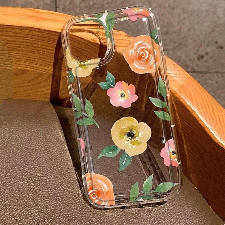 Pink%20lily%20Rose%20Flower%20Summer%20Phone%20Case%20for%20iPhone%2013%2011%2012%2014%2015%2016%20Pro%20Max%20XR%20X%20XS%207%208%2015%20Plus%20SE%20Shockproof%20Transparent%20Cover%20-%20Image%207
