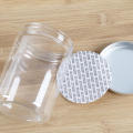 Empty Storage Cans Packaging Jars For Storage Aluminum Covered Plastic Jars Transparent Storage Containers Sealed Pet Food Packaging. 