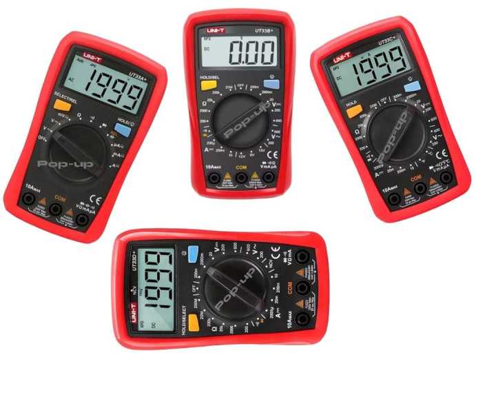 UNI-T UT33A+ UT33B+ UT33C+ UT33D+ Palm Size digital Multimeter With Capacitance/NCV/Diode test/Continuity buzzer