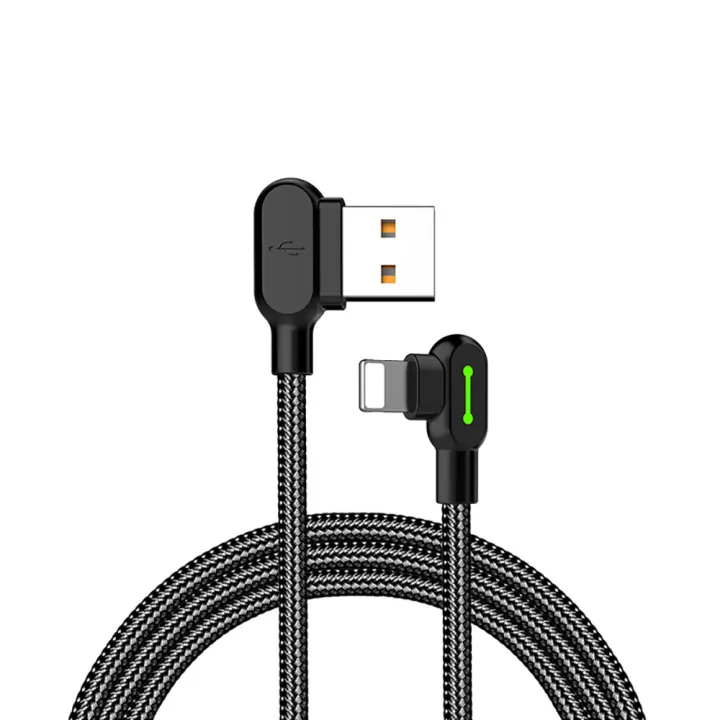 MCDODO%201.2m%201.8m%20Fast%20Charging%20USB%20Lighting%20Cable%20for%20iPhone%20with%20Nylon%20Braided%20Wire%20and%2090%C2%B0%20Elbow%20Design,%202.0A%20Max%20-%20Image%205
