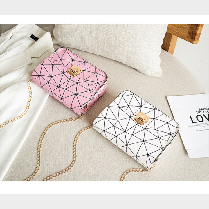 Women%20Geometric%20Crossbody%20Bag,%20Trendy%20Shoulder%20Bag%20Travel%20Satchel%20with%20Chain%20Strap%20-%20Image%203