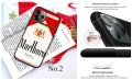 Silicone Phone Cover 30NI Marlboro Pattern for iPhone 12 Pro Max TPU Case. 