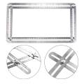 Angleizer Template Tool NiceEshop New Version Multi-Angle Stainless Steel Measuring Ruler For Builders/Craftsmen/Carpenters/Engineers(-Aluminum). 