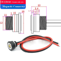 Magnetic Connector Charging Wire 10A High Current Female Terminal Plug Suction Contact Head Line Female. 