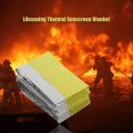 Emergency Blanket Lifesaving Thermal Insulation Sunscreen Blanket Gold Silver-goldandsilver. 
