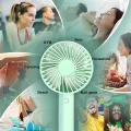 Classic Handheld Mini USB Desk Fan, Small Personal Portable USB Rechargeable Battery/USB Operated Small Fan. 