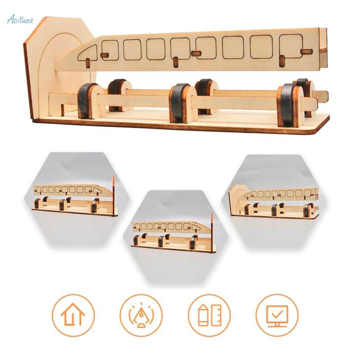 Science Experiment Maglev Train Model DIY Craft for Toddlers Preschool Girls