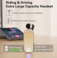 Anrushide K65 Lavalier Business Bluetooth 5.2 Headphone Incoming Call Remind Fashion Voice Noise life 20 Hours One-Click Photo Wireless Headset. 