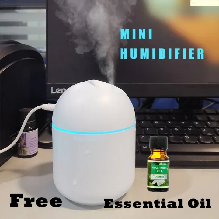 【BestGO】250ML Ultrasonic Air Humidifier Home Essential Oil Diffuser USB Fogger Mist Maker with LED Night Lamp for Car