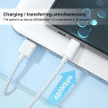 BlueWow 3-in-1 Macaron 1.2M Colorful Fast Charging Data Cable Is Suitable for Micro Type C Iphone Fast Charging. 