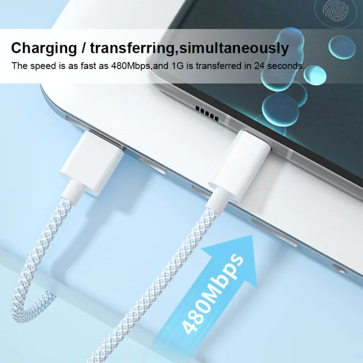 BlueWow%203-in-1%20Macaron%201.2M%20Colorful%20Fast%20Charging%20Data%20Cable%20Is%20Suitable%20for%20Micro%20Type%20C%20Iphone%20Fast%20Charging%20-%20Image%204