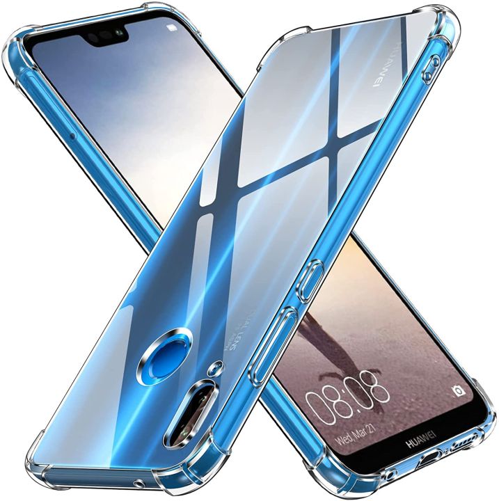Shockproof Transparent Back Cover for Huawei Nova 3E - Main Image