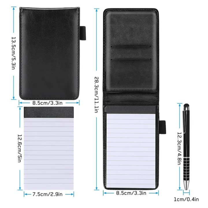 Mini%20Notepad%20Holder%20Included%202%20PCS%20Pen%208%20PCS%20Refillable%20Memo%20Book%20-%20Image%205