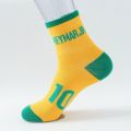 Football Star Style Messi Ronaldo Neymar Mbappe Soccer Socks Outdoor Leisure Fitness Sports Running Sock for Adult Men Women. 
