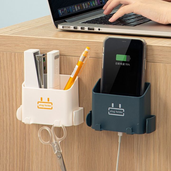 Handphone Storage Rack Multifunction Wall-Mounted Storage Rack Wall Punch-Free Mobile Phone ...