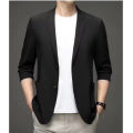 High-End Single Western Thin Ultra-Thin Stretch New Coat Sun Protection Ice Silk Suit Men's Thin Suit Summer Summer. 
