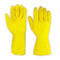 SAFETY RUBBER GLOVES PAIR - YELLOW. 